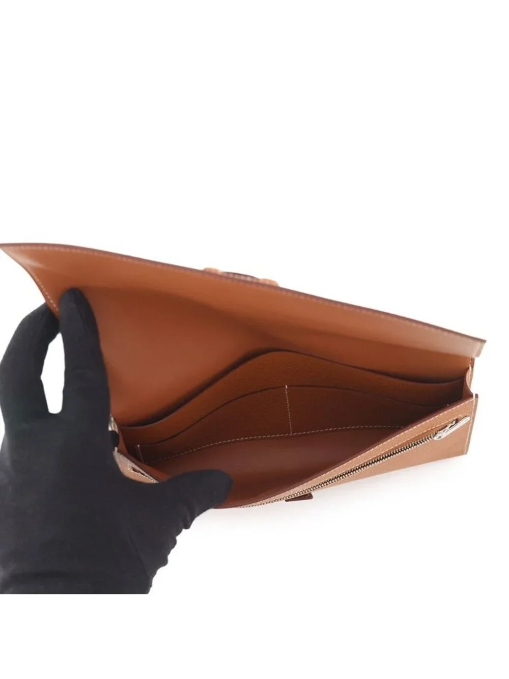 Hermes Wallet New Passant Toutenmain Gold Silver Epsom